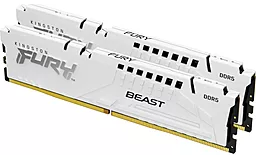 Оперативная память Kingston Fury Beast White DDR5 6000MHz 64GB Kit 2x32GB (KF560C40BWK2-64)