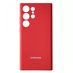 Чехол Epik Silicone Case Full для Samsung Galaxy S22 Ultra 5G Red