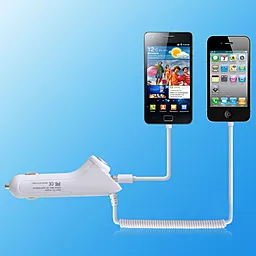 Автомобільний зарядний пристрій Henca iPhone 4/4S + USB 1A (CC32-IPH4) - мініатюра 2
