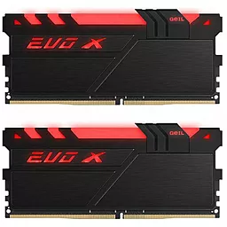 Оперативна пам'ять Geil EVO X Black RGB LED DDR4 16GB (2x8GB) 3200 (GEXG416GB3200C16ADC)