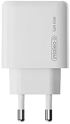 Сетевое зарядное устройство Intaleo 30w GaN PD/QC 2xUSB-C/USB-A ports home charger white (TCG30GAN) - миниатюра 2