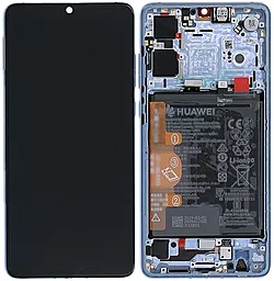 Дисплей Huawei P30 (ELE-L29, ELE-L09, ELE-AL00, ELE-TL00, ELE-L04) с тачскрином и рамкой, оригинал, Breathing Crystal