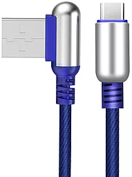 Кабель USB Hoco U17 Capsule USB Type-C Cable 1.2M Blue