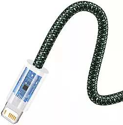 Кабель USB Baseus Dynamic 2 12w 2.4a 2m Lightning cable green (CALD040106) - миниатюра 2