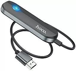 Відеокабель Hoco UA23 Flowing Wireless Display Adapter HDMI - USB Type-C M/F 4K 30Гц Black