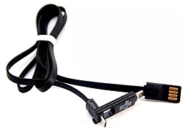 Кабель USB Remax Transformer Lightning / micro USB 1M Black - миниатюра 3