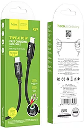 Кабель USB PD Hoco X89 Wind 20W USB Type-C - Lightning Cable Black - миниатюра 2