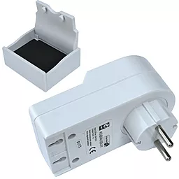 Переходник сетевой с розеткой "ЕМТ" 2 USB + с подставкой - миниатюра 2