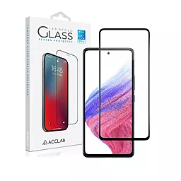 Защитное стекло ACCLAB Full Glue для Samsung A53 5G Черное (1283126522444)