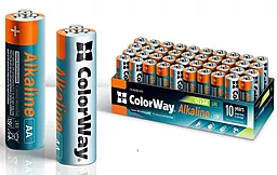 Батарейки ColorWay Alkaline Power AA (LR06) 40шт (CW-BALR06-40CB) - миниатюра 2