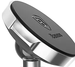 Автодержатель магнитный Baseus Small Ears Series Magnetic Bracket Silver (SUER-B0S) - миниатюра 4