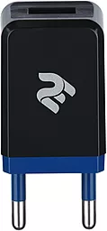 Мережевий зарядний пристрій 2E Wall Charger USB:DC5V/1A Black (2E-WC1USB1A-B)