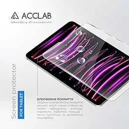 Защитное стекло ACCLAB Full Glue для Apple iPad Pro 11 2022, 2021, 2020, 2018 Black - миниатюра 3