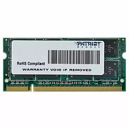 Оперативна пам'ять для ноутбука Patriot SoDIMM DDR2 4GB 800 MHz (PSD24G8002S)