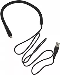 Кабель-подставка USB XO NB195 1.2M micro USB Cable Black - миниатюра 3