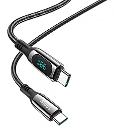 Кабель USB PD Hoco S51 20V 5A 1.2M USB Type-C - Type-C Cable Black
