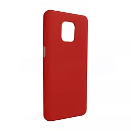 Чехол Silicone Case Full для Xiaomi Redmi Note 9 Pro Red (no logo)