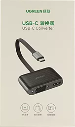 Видео переходник (адаптер) Ugreen USB Type-C - VGA/HDMI HDMI 1.4b 4k30hz black (70549) - миниатюра 5