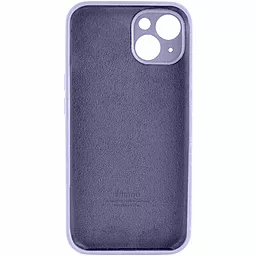 Чехол Silicone Case Full Camera для Apple iPhone 15 Lavender Grey - миниатюра 2