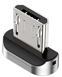 Магнитный коннектор Baseus Zinc Magnetic micro USB Adapter Silver (CAMXC-E)