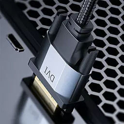 Видеокабель Baseus DVI-D (24+1) 2k 60hz 1m black/gray (CAKSX-Q) - миниатюра 4