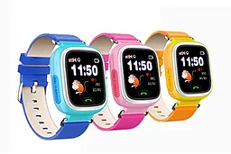 Смарт-часы Smart Baby Q100 (Q90) GPS-Tracking, Wifi Watch (Blue) - миниатюра 5