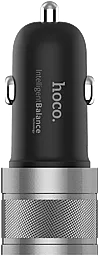 Автомобільний зарядний пристрій Hoco Smart Car Charger Black UC205 - мініатюра 3