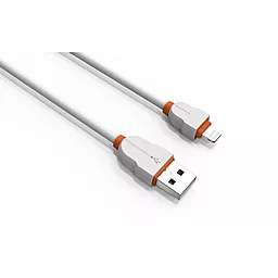 USB Кабель LDNio Lightning round 2.1A 2 м. White (LS02) - мініатюра 5