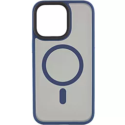 Чехол Epik TPU+PC Metal Buttons with MagSafe для Apple iPhone 15 Plus Blue