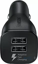 Автомобильное зарядное устройство с быстрой зарядкой Samsung 2XUSB 2A Car Charger Black (EP-LN920/HC) - миниатюра 2