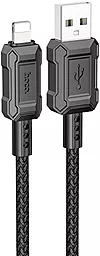 Кабель USB Hoco X94 Leader 12W 2.4A Lightning Cable Black