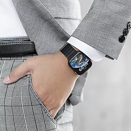 Сменный ремешок для умных часов Skin Silicone Magnetic Watch Band для Apple Watch 38/40/41mm Black (MAW801078BK22) - миниатюра 8