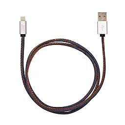 USB Кабель JUST Unique Lightning Cable Jeans (LGTNG-UNQ-JEAN) - мініатюра 2