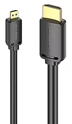 Видеокабель Vention HDMI - microHDMI 1.5m v2.0 4k 60hz black (AGIBG) - миниатюра 2