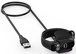 Зарядный кабель для фитнес трекера Mi band 4 New USB Cable 1 м Black