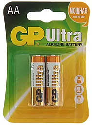 Батарейка GP AA (LR6) Ultra Alkaline (15AU-S2) 2шт