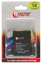 Усиленный аккумулятор Sony Ericsson BST-36 / BMS6350 (1050 mAh) ExtraDigital - миниатюра 5