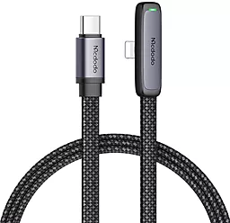USB PD Кабель McDodo Zebra Series 36W 3A 1.2M USB Type-C - Lightning Cable Black (CA-3350)
