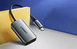 Видео переходник (адаптер) Ugreen CM236 USB Type-C - Mini DP 4k 60hz 0.1m gray (60351) - миниатюра 3