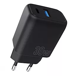 Мережевий зарядний пристрій Proove Silicone Power Plus 30w PD/QC USB-C/USB-А ports black (WCSP3011001)