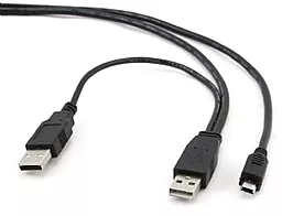 USB Кабель Cablexpert mini USB 1.8 м з додатковим живленням (CCP-USB22-AM5P-6)