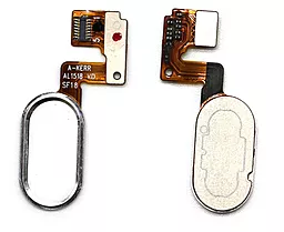 Шлейф Meizu M3 Note (L681H) с кнопкой Home (14 pin) Original Silver