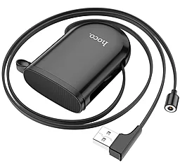 Кабель USB Hoco S50 Magnetic 3-in-1 USB to Type-C/Lightning/micro USB cable black - миниатюра 2