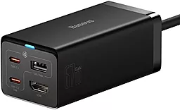 Сетевое зарядное устройство Baseus GaN5 Pro Desktop 67W QC/PD 2xUSB-C - 1xUSB-A - 1xHDMI + USB-C-C Cable Black (CCGP110201) - миниатюра 2
