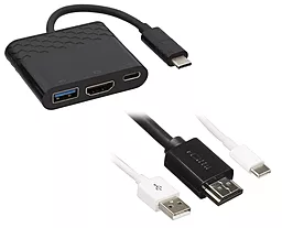 Kit USB-C to HDMI/USB 3.0/Type-C (CHDMIUSBADP) - миниатюра 2