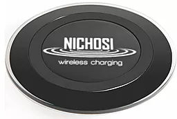Беспроводное (индукционное) зарядное устройство NICHOSI Qi Wireless Charger Pad PN920 LED Black - миниатюра 2