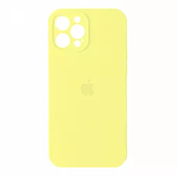 Чехол Silicone Case Full Camera для Apple iPhone 15 Pro Max mellow yellow