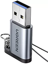 Адаптер-перехідник Ugreen US276 M-F USB 3.0 -> USB Type-C 3.1 Gray