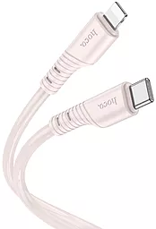 Кабель USB PD Hoco X97 Crystal Silicone 20W 3A USB Type-C - Lightning Cable Pink - миниатюра 3