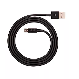 Кабель USB JUST Simple Micro USB Cable Black (MCR-SMP10-BLCK) - миниатюра 3